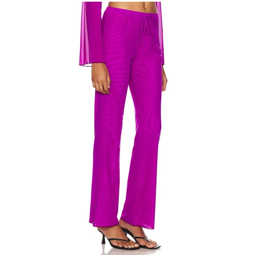 Gonza Mesh Wide Leg Pants New Size Xs / S Elastic Waist Pull On — image 2 of 4